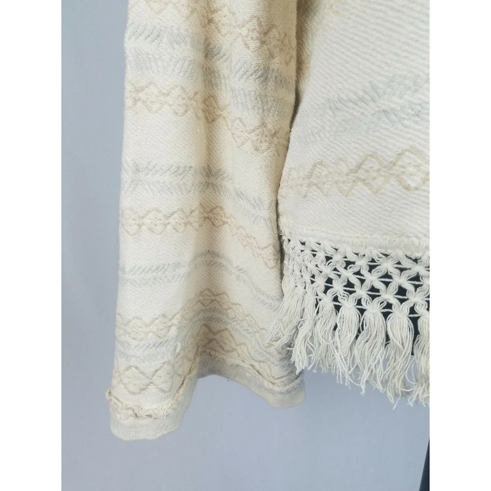 Free People‎ women SP bell long sleeve fringe pullover hippie boho